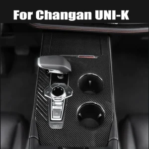 for changan uni k unik 2021 2022 2023 stainless car central console gear shift panel frame sticker water cup cover trim