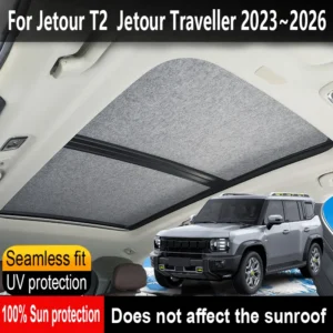 car sunroof insulation roof visor for jetour t2 2023~2026 sun protection anti uv electrostatic adsorption sky curtain sunshade