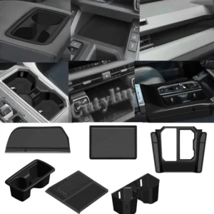 l/rhd for toyato rav4 rav 4 2026 2027 silicone rubber gear shift storage panel water cup holder pad wirless charge accessories