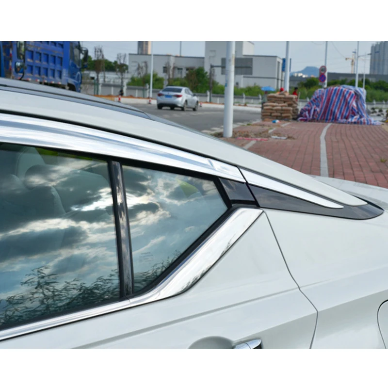 car accessories fit for nissan altima 2019 2025 abs chrome waterproof door window visor vent shades sun rain guard car accessories fit for nissan altima 2019 2025 abs chrome waterproof door window visor vent shades sun rain guard