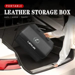 car trunk leather storage box foldable auto organizer bag for lexus f sport gs gx is ls lx ct lc lbx nx rx 350h 450h es ux 300e