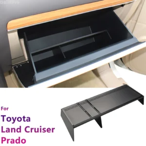 for toyota land cruiser prado lc150 j150 fj150 2010 2018 car glove compartment organizing divider organizer prado storage box