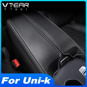 vtear car interior center console armrest cover decoration storage box anti dirty pad accessories parts for changan uni k unik