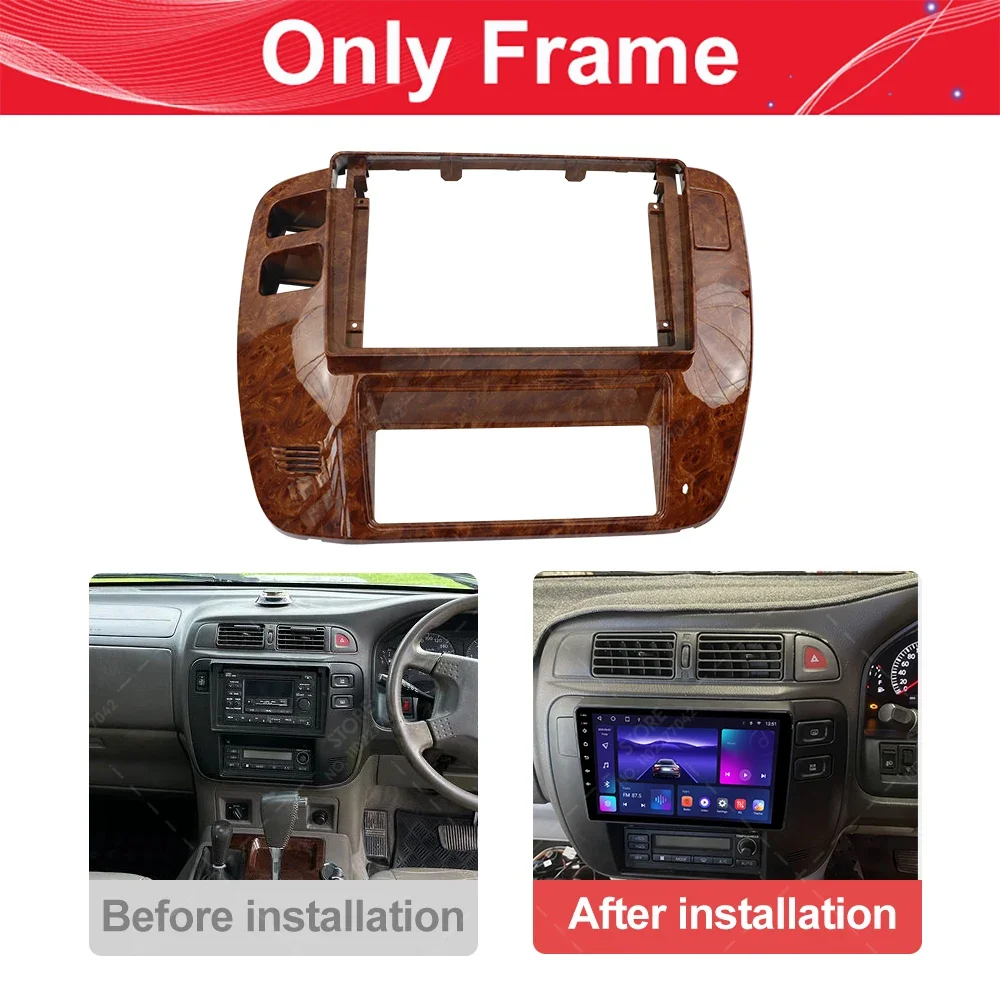 for nissan patrol y61 1997 2005 9 inch 2din car radio fascia auto stereo audio player panel dash kit frame center console holder for nissan patrol y61 1997 2005 9 inch 2din car radio fascia auto stereo audio player panel dash kit frame center console holder
