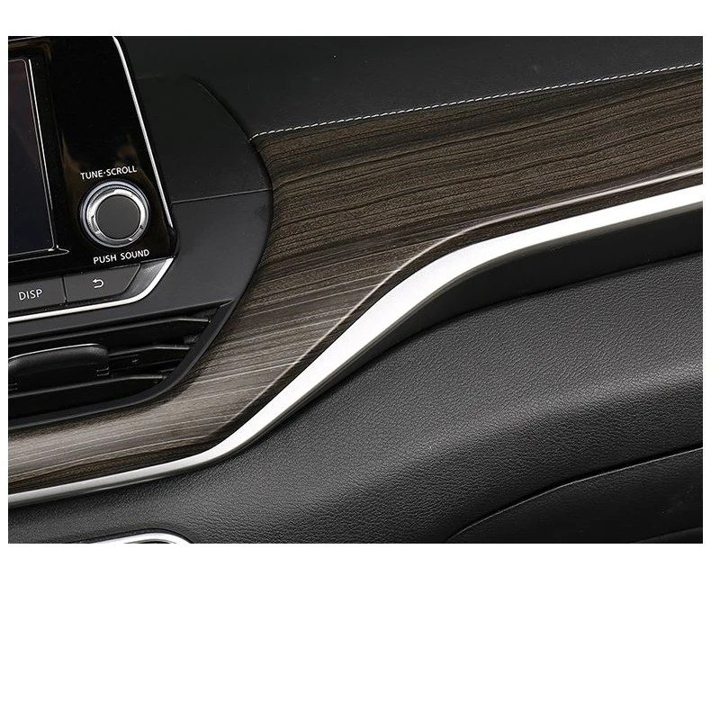 fit for nissan altima 2019 2023 2024 abs carbon fiber wood grain center dashboard center console panel interior cover trim fit for nissan altima 2019 2023 2024 abs carbon fiber wood grain center dashboard center console panel interior cover trim