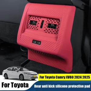 for toyota camry xv80 2024 2025 car rear anti kick silicone protective pad air conditioning panel anti dirt cover