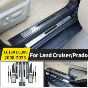 for toyota land cruiser 200 prado 150 2008 2023 door sill pedal lc150 lc200 threshold upgrades interior decoration accessories