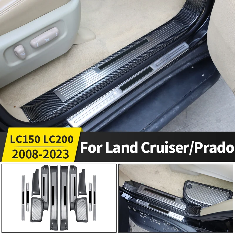 for toyota land cruiser 200 prado 150 2008 2023 door sill pedal lc150 lc200 threshold upgrades interior decoration accessories for toyota land cruiser 200 prado 150 2008 2023 door sill pedal lc150 lc200 threshold upgrades interior decoration accessories