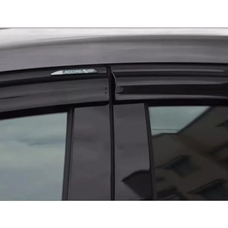 car accessories fit for honda accord 2023 2024 2025 2026 black silvery window visor vent shades sun rain 6pcs car accessories fit for honda accord 2023 2024 2025 2026 black silvery window visor vent shades sun rain 6pcs