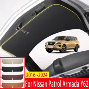for nissan patrol armada y62 2016~2024 2020 mk6 car trunk tailgate protection pad anti dirty waterproof backplate protective mat