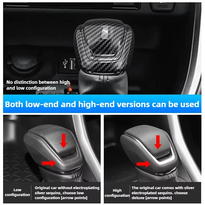 for toyota rav4 highlander camry 2020 2025 shift knob cover gear head trim interior upgrade car interior for toyota rav4 highlander camry 2020 2025 shift knob cover gear head trim interior upgrade car interior