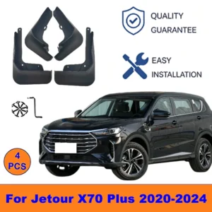 4pcs mud flaps for jetour x70 plus 2020 2024 splash guards front&rear wheel fender mudguards car exterior protection parts
