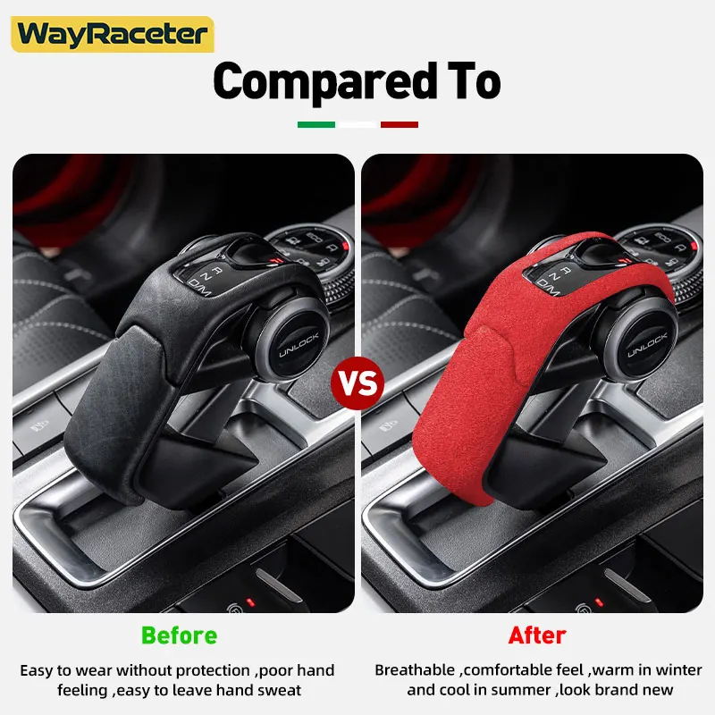 made of alcantara suede wrapping abs car gear shift knob cover for gwm tank 300 2024 2023 off road 2025 2021 + made of alcantara suede wrapping abs car gear shift knob cover for gwm tank 300 2024 2023 off road 2025 2021 +