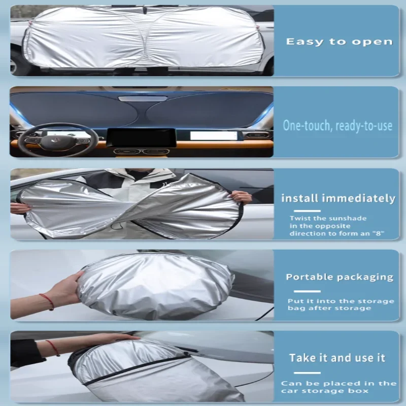 foldable car sun visor for mg zs zx 2024 2025 front windshield sunshade heat insulation summer cooling auto tools foldable car sun visor for mg zs zx 2024 2025 front windshield sunshade heat insulation summer cooling auto tools
