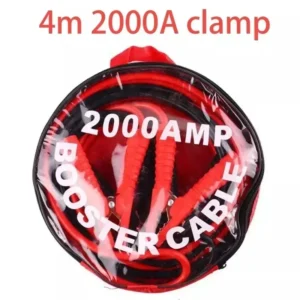2026 heavy duty 4m 2000a car battery jump leads booster cables jumper copper wire alligator clip automobiles battery accessories