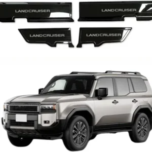 stainless steel door protection panel compatible with for land cruiser 250 2024 2025 anti kick anti scratch door panel