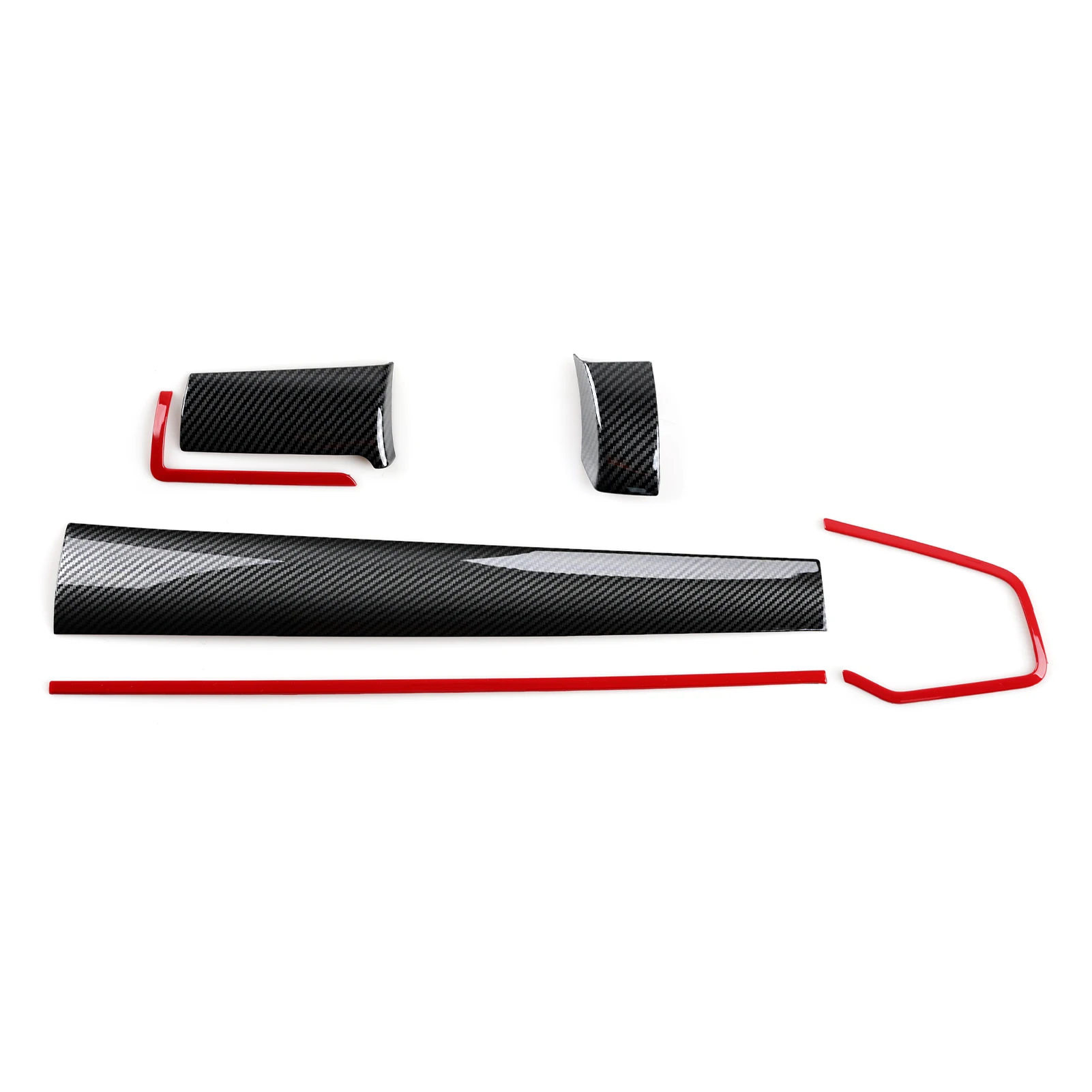 for honda civic 10th gen (2016 2021) , car center console dashboard panel carbon fiber abs interior sticker red line for honda civic 10th gen (2016 2021) , car center console dashboard panel carbon fiber abs interior sticker red line
