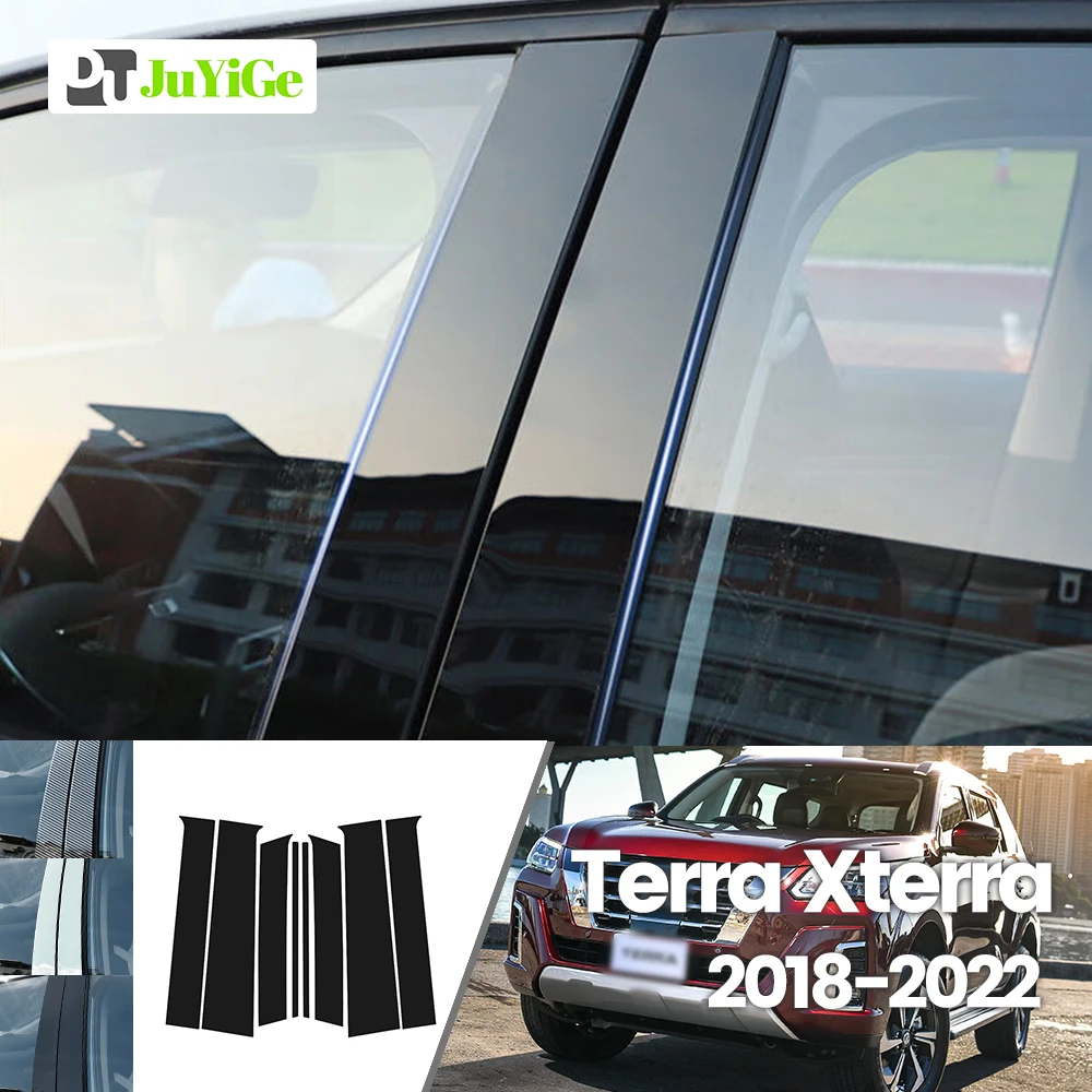 for nissan terra xterra 2018 2022 2019 2020 2021 bright black carbon fibre window door b c sticker for nissan terra xterra 2018 2022 2019 2020 2021 bright black carbon fibre window door b c sticker