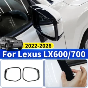 for toyota 2022 2026 lexus 700 600 lx700 lx600car mirror rain cover stick on keep mirror clear upgraded exterior accessories