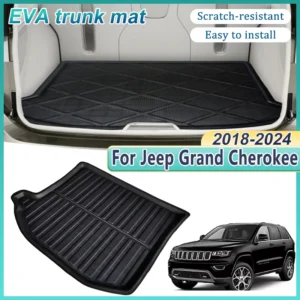 for jeep grand cherokee wl 2018~2024 car rear trunk mat luggage liner tray waterproof anti slip floor pad accessories eva parts