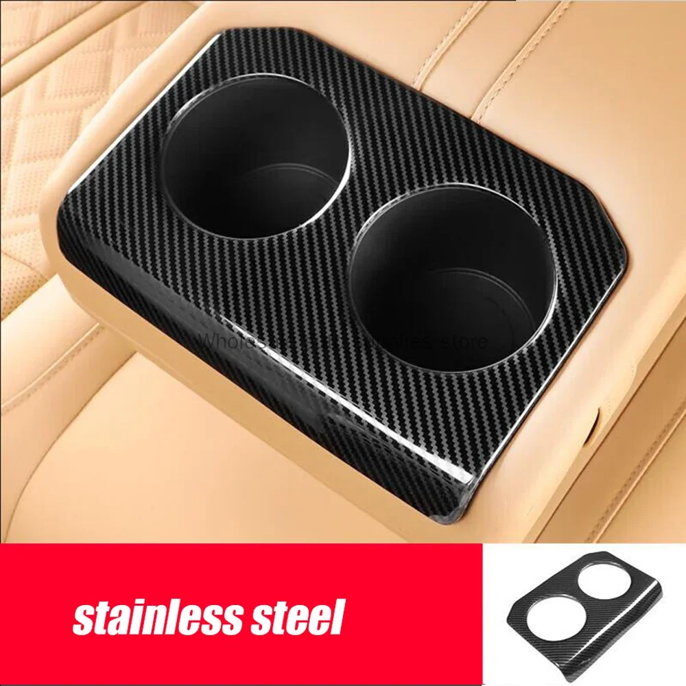 for changan uni k unik 2021 2022 2023 stainless carbon car rear water cup frame cover trim decoration protection for changan uni k unik 2021 2022 2023 stainless carbon car rear water cup frame cover trim decoration protection