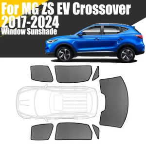 custom magnetic car window sunshade for mg zs ev crossover 2017 2024 curtain mesh front windshield 2019 2020 2021 2022 2023