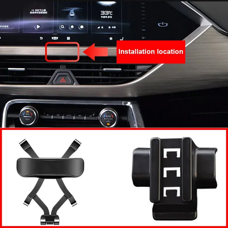 vtear car phone holder air vent mount stand gps support clip interior accessory for geely new tugella xingyue fy11 knewstar 001 vtear car phone holder air vent mount stand gps support clip interior accessory for geely new tugella xingyue fy11 knewstar 001