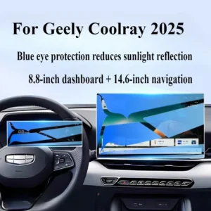 for geely coolray 2025 tempered glass car interior navigation entertainment media touch center display screen protective film