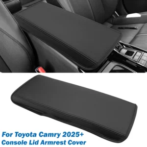 car center console box pad protector armrest pad cover auto decoration styling arm rest for toyota camry 2025 2026 le/se/xle/xse