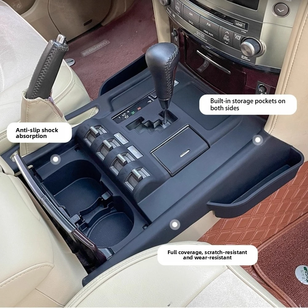 for lexus lx570 2008 2019 silicone center console panel pad & gear shift storage organizer | interior car mod accessory for lexus lx570 2008 2019 silicone center console panel pad & gear shift storage organizer | interior car mod accessory