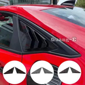 for honda civic 11th gen 2022 2023 2024 rear side window louver vent cover trim car exterior accessories abs plastic decoration