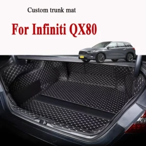 high quality waterproof leather custom car trunk mat for infiniti qx80 2013 2017 cargo liner accessories interior boot