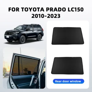 custom magnetic car window sunshade for toyota land cruiser prado j150 2010 2023 suv curtain mesh front windshield frame curtain