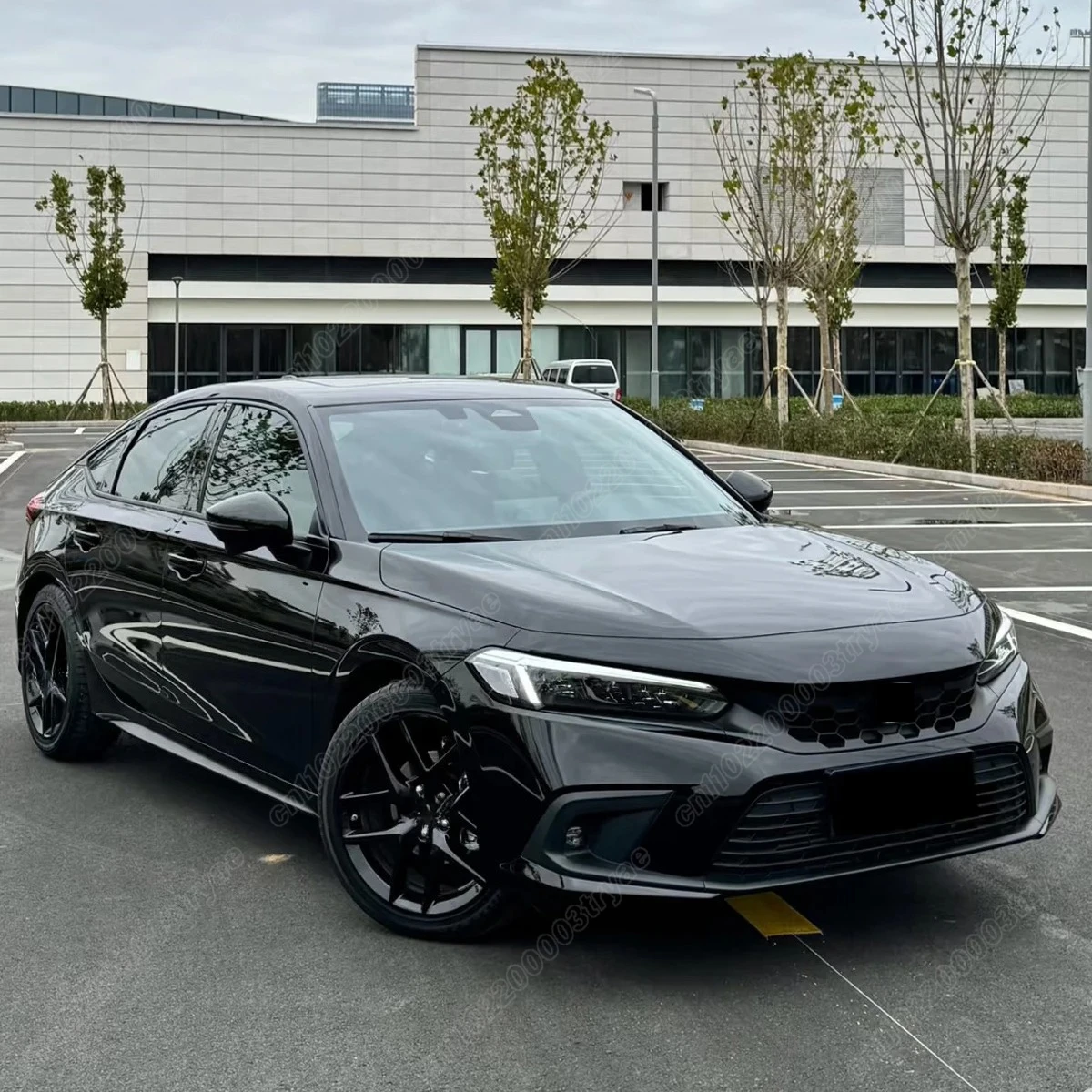 for honda civic 11th gen 2022 2023 2024 front bumper lower grille left and right fog light frame car body modification kit for honda civic 11th gen 2022 2023 2024 front bumper lower grille left and right fog light frame car body modification kit