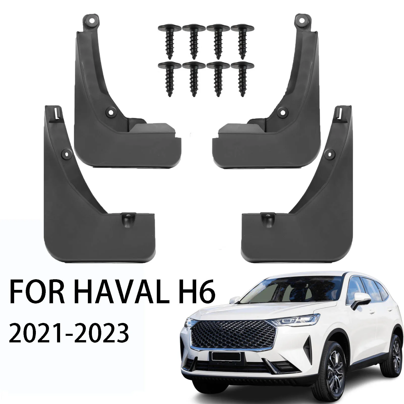 4x splash guards mudguards fender mudflaps mud flaps mud guards front rear car accessories for haval h6 2021 2022 2023 4x splash guards mudguards fender mudflaps mud flaps mud guards front rear car accessories for haval h6 2021 2022 2023
