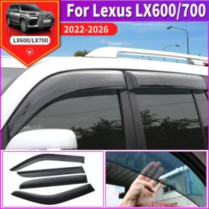 for toyota lexus lx600 lx 600 700 2022 2026 car window rain visor anti rain ventilation exterior upgraded protection accessories
