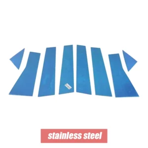 for haval dargo 2021 2022 car stainless steel middle central column pc window trim b c pillar chrome sticker styling accessories