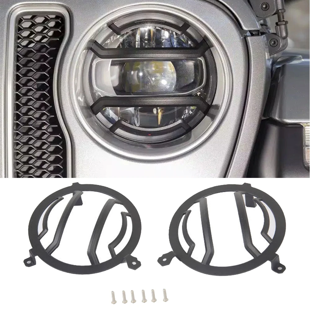1 pair front headlight lamp guard cover hood frame protection abs trim decoration for jeep wrangler jl /gladiator jt 2018 2022 1 pair front headlight lamp guard cover hood frame protection abs trim decoration for jeep wrangler jl /gladiator jt 2018 2022