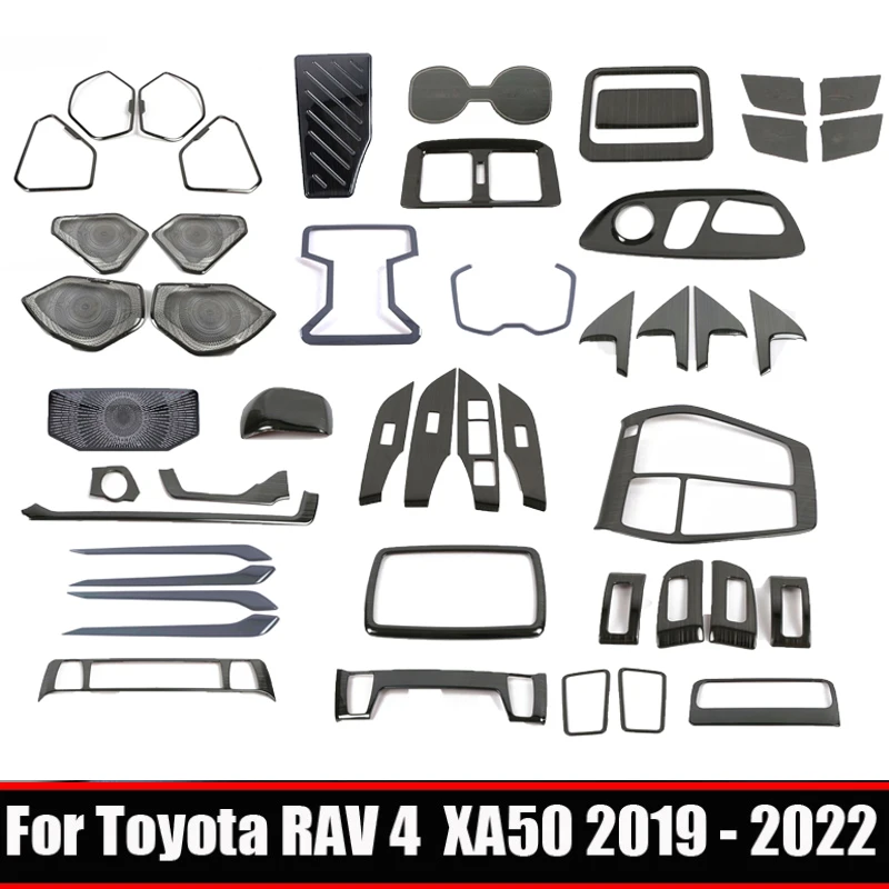 for toyota rav4 rav 4 xa50 hybrid 2019 2023 interior door handle water cup holder central control air conditionvent outlet trim for toyota rav4 rav 4 xa50 hybrid 2019 2023 interior door handle water cup holder central control air conditionvent outlet trim