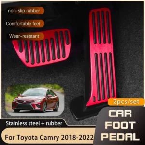 2 pcs car foot pedals for toyota camry daihatsu altis xv70 2018 2019 2020 2021 2022 accelerator brake non slip pedal cover pads