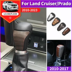 gearbox handle for toyota land cruiser prado 150 lc150 fj150 2010 2023 accessories interior upgrade wood texture shift lever