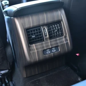 abs carbon fiber peach wood rear seat air conditional vent cover back an kick cover accessories for toyota camry 9th 2024 2025