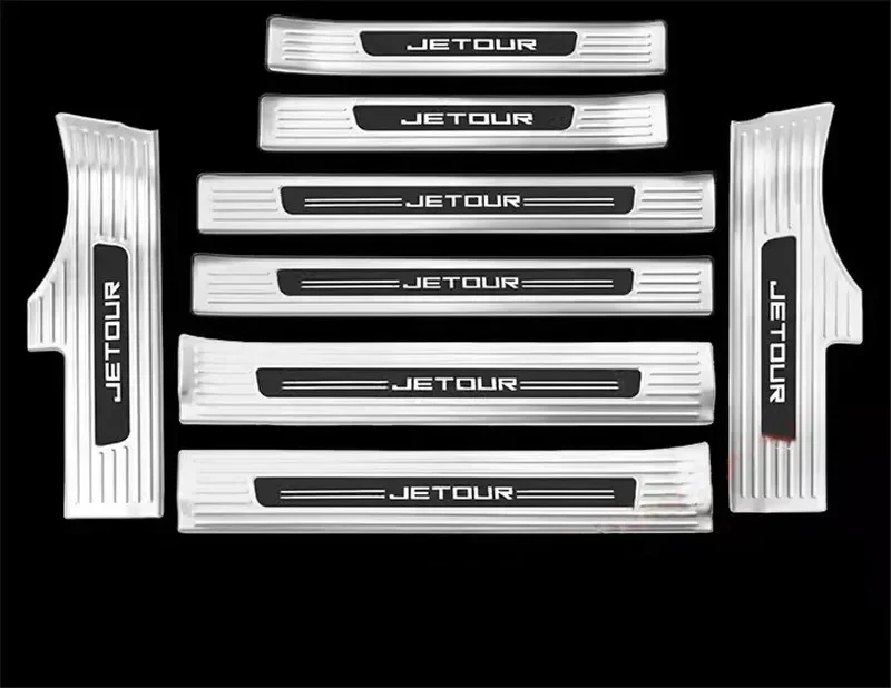 for chery jetour dashing 2022 2025 stainless steel car welcome pedal trunk threshold guard plate protection car accessories for chery jetour dashing 2022 2025 stainless steel car welcome pedal trunk threshold guard plate protection car accessories