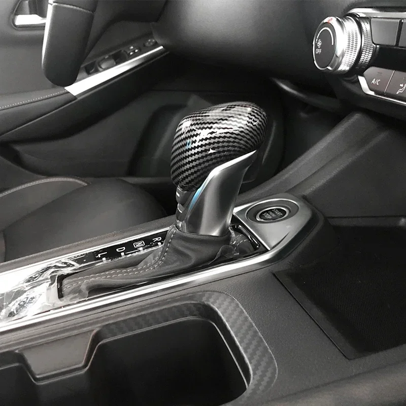 abs carbon fiber gear shift cover collars for nissan altima sentra kicks 2019 2020 2021 interior decoration car abs carbon fiber gear shift cover collars for nissan altima sentra kicks 2019 2020 2021 interior decoration car