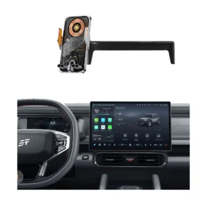 for 2024 2025 jetour t2 car phone holder screen fixed clip wireless charger phone mount qi phone charger mounts base accessories