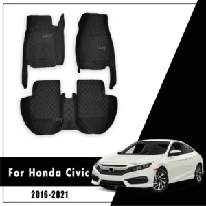 car floor mats for honda civic 10th sedan 2021 2020 2019 2018 2017 2016 auto interior accessories rug waterproof carpets vehicle