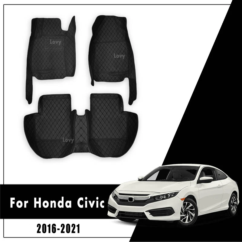 car floor mats for honda civic 10th sedan 2021 2020 2019 2018 2017 2016 auto interior accessories rug waterproof carpets vehicle car floor mats for honda civic 10th sedan 2021 2020 2019 2018 2017 2016 auto interior accessories rug waterproof carpets vehicle