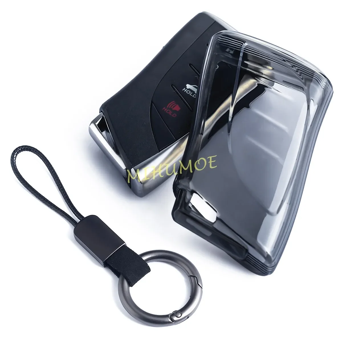 for lexus es nx rx rz ux tx lc lx lm ls 250 300 350 450 500 black transparent car key fob case cover keychain accessories for lexus es nx rx rz ux tx lc lx lm ls 250 300 350 450 500 black transparent car key fob case cover keychain accessories