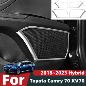 for toyota camry 70 xv70 2018~2023 hybrid car interior door audio sound horn loudspeaker cover kit easy installation accessories