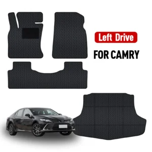 custom leather car floor mat for toyota camry from2018 to 2022 carpet cover waterproof non slip protector accessories parts